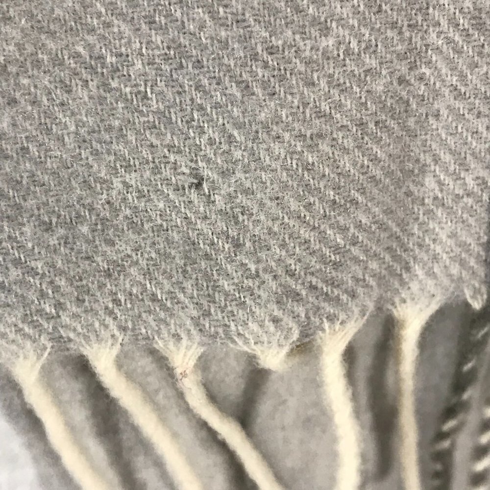 Plaid Wool Scarf - Picture 3 of 3